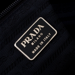 Pre Owned Prada Blue Nylon Messenger Bag