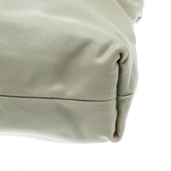 Pre Owned Prada Off-White Tessuto Nylon tote