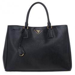 مملوكة مسبقًا Prada Black Saffiano Lux Tote Bag