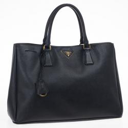 مملوكة مسبقًا Prada Black Saffiano Lux Tote Bag