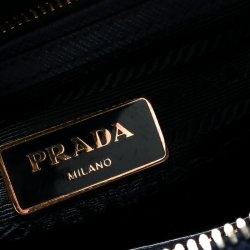 Pre Owned Prada Blue Saffiano Lux Leather Small Promenade Crossbody Bag