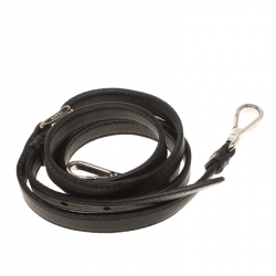 Pre Owned Prada Black Leather Hobo