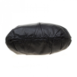 Pre Owned Prada Black Leather Hobo