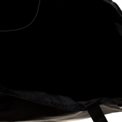 Pre Owned Prada Black Robot Nylon Shopper Tote