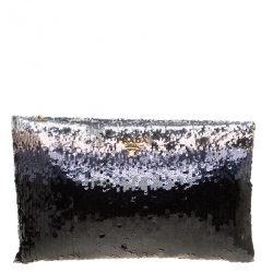 Prada sequin store clutch