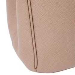 مملوكة مسبقًا Prada Pink Cammeo Saffiano Lux Double-Zip Tote Bag