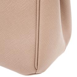 مملوكة مسبقًا Prada Pink Cammeo Saffiano Lux Double-Zip Tote Bag