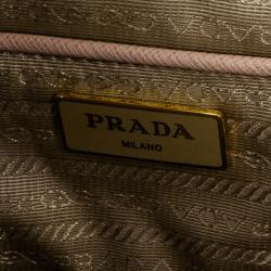مملوكة مسبقًا Prada Pink Cammeo Saffiano Lux Double-Zip Tote Bag