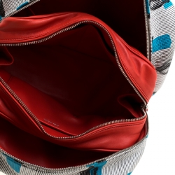 Pre Owned Prada Daino Leather Saint Lip Bauletto Bag