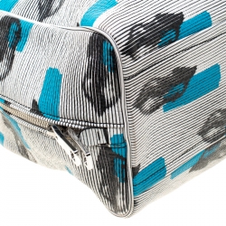 Pre Owned Prada Daino Leather Saint Lip Bauletto Bag