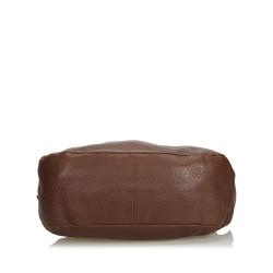 Pre Owned Prada Brown Vitello Daino Leather Hobo Bag