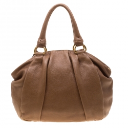 Pre Owned Prada Brown Leather Satchel