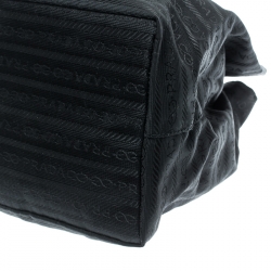 Pre Owned Prada Black Nylon Bucket Pouch