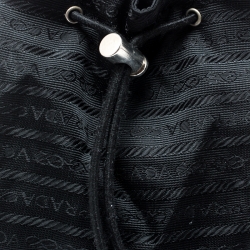 Pre Owned Prada Black Nylon Bucket Pouch