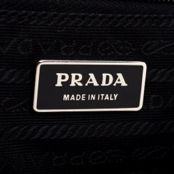 Pre Owned Prada Black Nylon Braided Handle Tote