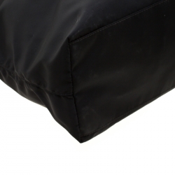 Pre Owned Prada Black Nylon Braided Handle Tote