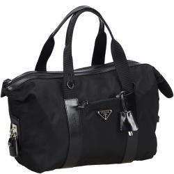 Pre Owned Prada Black Nylon Everyday Bag