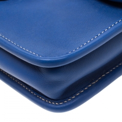 Pre Owned Prada Royal Blue Leather City Clutch