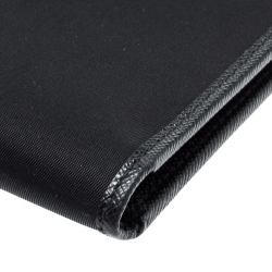 Pre Owned Prada Black Nylon and Leather Bifold Wallet