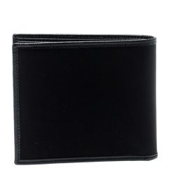 Pre Owned Prada Black Nylon and Leather Bifold Wallet