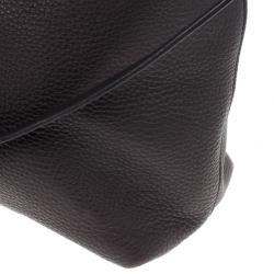 Pre Owned Prada Grey Pebbled Leather Vitello Daino Tote