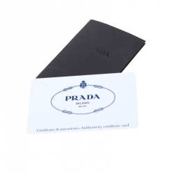 Pre Owned Prada Orange Vitello Daino Leather Shopper Tote