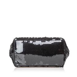 Pre Owned Prada Black Sequined Tote Bag