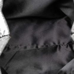 Pre Owned Prada Black Sequined Tote Bag