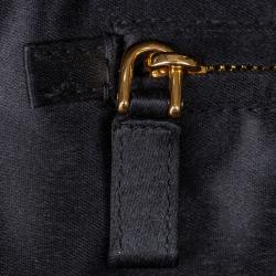 Pre Owned Prada Black Sequined Tote Bag