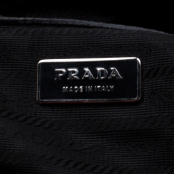 Pre Owned Prada Black Leather Bauletto Bag