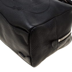 Pre Owned Prada Black Leather Bauletto Bag