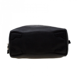 Pre Owned Prada Black Leather Bauletto Bag