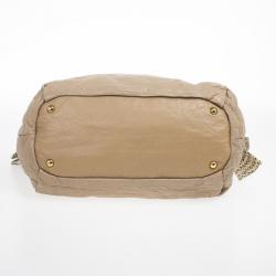 Pre Owned Prada Nappa Antique Snakeskin Hobo