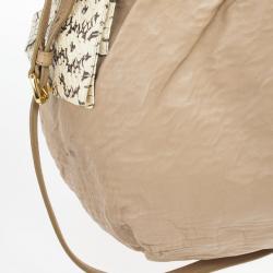 Pre Owned Prada Nappa Antique Snakeskin Hobo