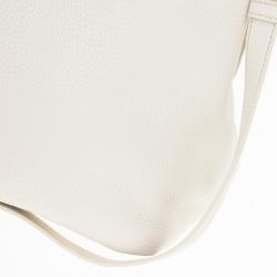 Pre Owned Prada Talco Vitello Daino Leather Shopping Tote Bag