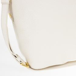 Pre Owned Prada Talco Vitello Daino Leather Shopping Tote Bag