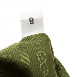 Pre Owned Prada Green Saffiano Lux Leather Parabole Tote