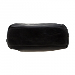 Pre Owned Prada Black Leather Hobo