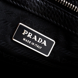 Pre Owned Prada Black Leather Satchel