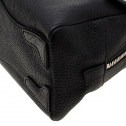 Pre Owned Prada Black Leather Satchel