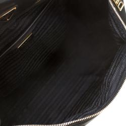 Pre Owned Prada Black Nylon And Saffiano Leather Tote