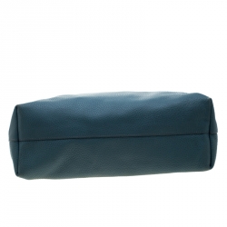 Pre Owned Prada Pale Blue Leather Vitello Daino Tote