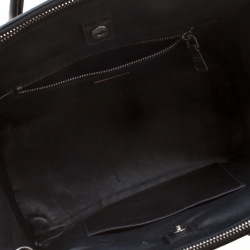 Pre Owned Prada Black Leather Twin Pocket Double Handle Tote