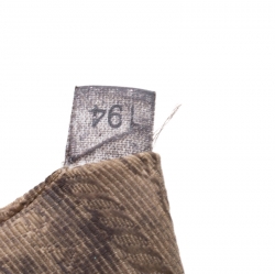 Pre Owned Prada Brown Canvas and leather  Jacquard Logo Hobo