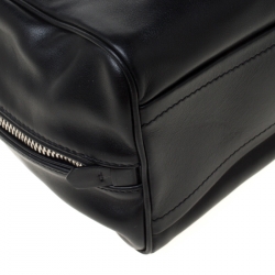 Pre Owned Prada Black Soft Calf Leather Top Handle Bag