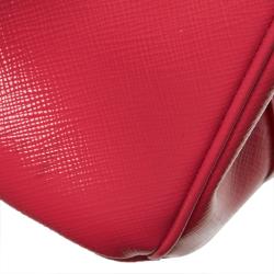 Prada Red Saffiano Leather Galleria Satchel Bag