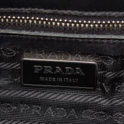 Pre Owned Prada Black Nylon And Leather Shoulder Bag