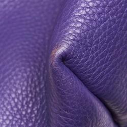 Pre Owned Prada Purple Vitello Daino Leather Tote