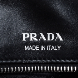 Pre Owned Prada Black Leather Bauletto Satchel