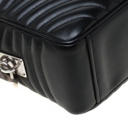 Pre Owned Prada Black Leather Bauletto Satchel